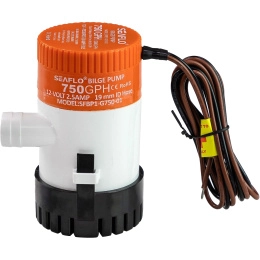 Помпа осушительная 12В 750GPH (48 л/мин) SeaFlo (SFBP1-G750-01, 10264013)